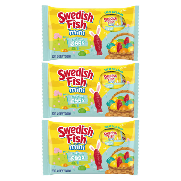 SWEDISH FISH Mini Soft & Chewy Candy, Share Size, 12 oz ( 4 BAG