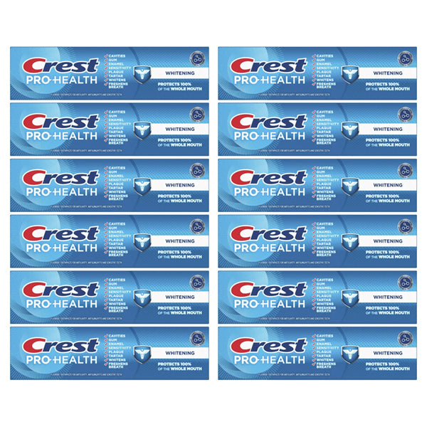 12 Pack - Crest Pro-Health Whitening Gel Toothpaste 5.9oz