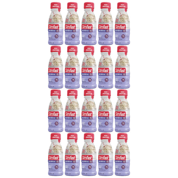 20 Pack - SlimFast High Protein Shakes Vanilla Cream