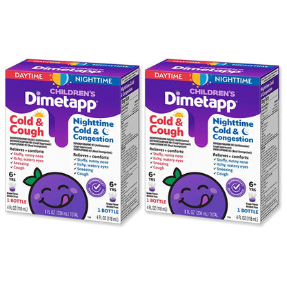 2 Pack - Children's Dimetapp Day/Night Combo Cold Cough & Congestion Liquid 4oz