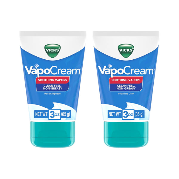 2 Pack - Vicks VapoCream Easy to Use Non-Greasy Moisturizing Cream 3oz