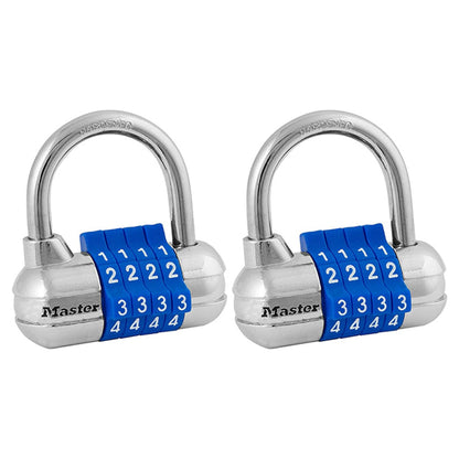 2 Pack - Master Lock Set Your Own Combination Padlock 1523D Color May Vary