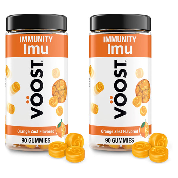 2 Pack - Voost Immunity Gummies Vitamin C Supplement with Zinc 90 Count