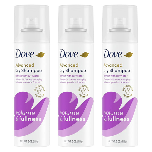 3 Pack - Dove Care Between Washes Dry Shampoo Cleansing Hair Volumizer 5 oz