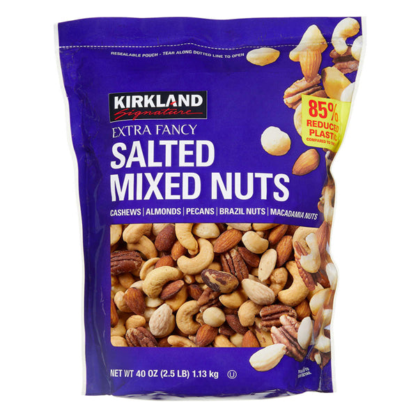 2 Pack - Kirkland Signature Extra Fancy Salted Mixed Nuts 2.5lbs