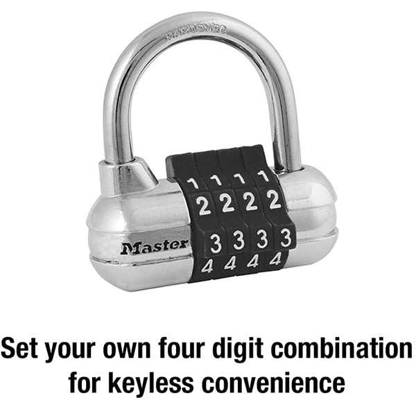 2 Pack - Master Lock Set Your Own Combination Padlock 1523D Color May Vary