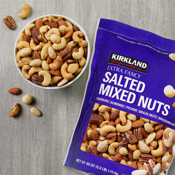 2 Pack - Kirkland Signature Extra Fancy Salted Mixed Nuts 2.5lbs