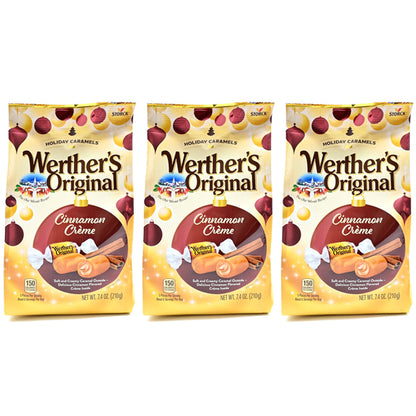 3 Pack - Werther's Original Cinnamon Creme Soft Candy 7.4oz