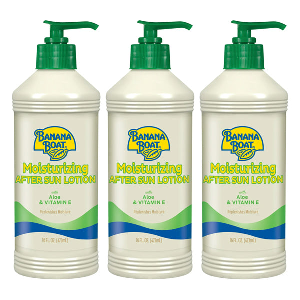 3 Pack - Banana Boat After Sun Lotion with Aloe & Vitamin E Sunburn Relief 16oz