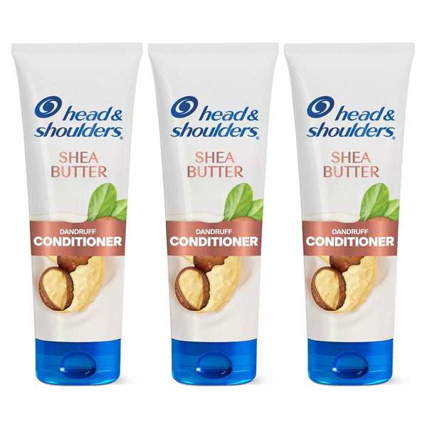 3 Pack - Head & Shoulders Shea Butter Dandruff Conditioner 10.9oz