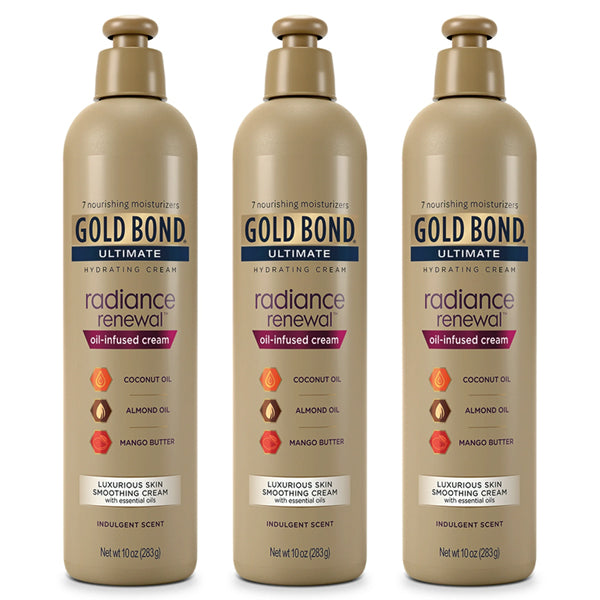 3 Pack - Gold Bond Radiance Renewal Hand and Body Lotion & Cream 10oz