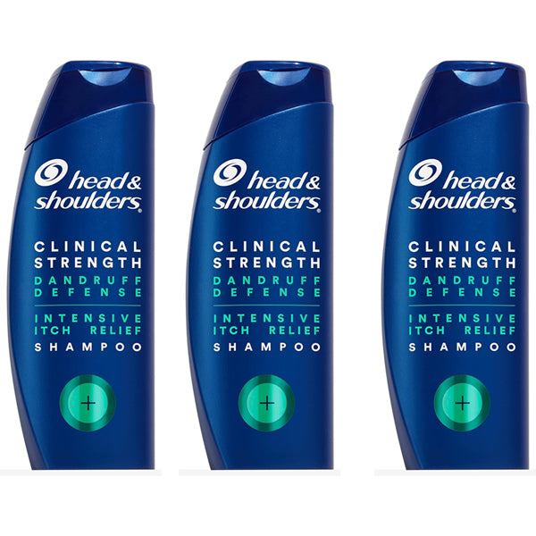 3 Pack - Head & Shoulders Clinical Strength Intense Itch Relief Shampoo 13.5oz