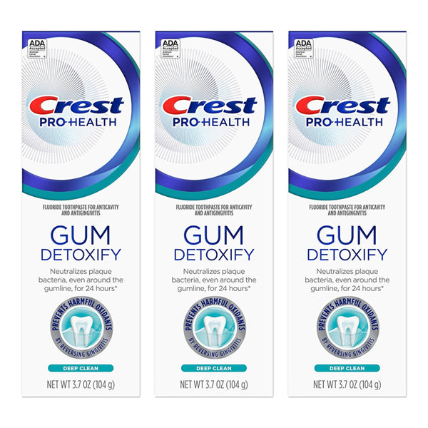 3 Pack - Crest Pro-Health Gum Detoxify Toothpaste Deep Clean 3.7 oz