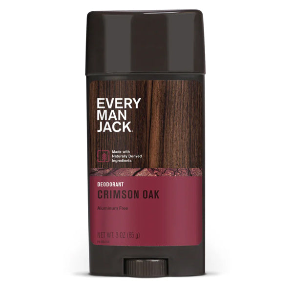 3 Pack - Every Man Jack Crimson Oak Aluminum Free Deodorant 3oz