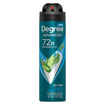 3 Pack - Degree Men Advanced Dry Spray Deodorant Sage & Ocean Mist 3.8oz