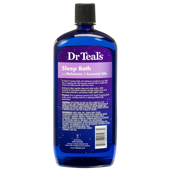 3 Pack - Dr Teal's Foaming Sleep Bath with Epsom Salt & Melatonin 34oz