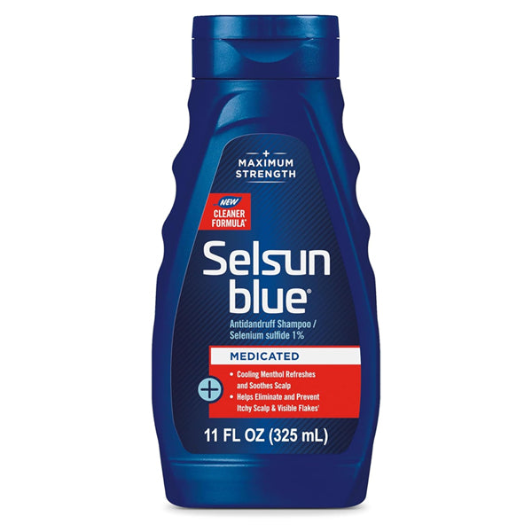 3 Pack - Selsun Blue Maximum Strength Medicated Antidandruff Shampoo 11oz