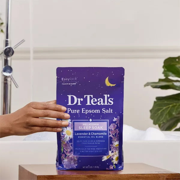 3 Pack - Dr Teal's Epsom Salt Magnesium Sleep Soak 3lb Each