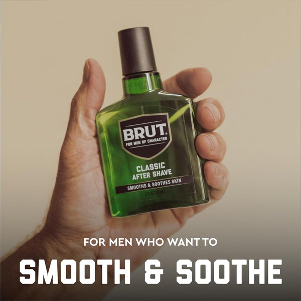 3 Pack - Brut Classic Mens Aftershave with Iconic Masculine Scent 5 oz