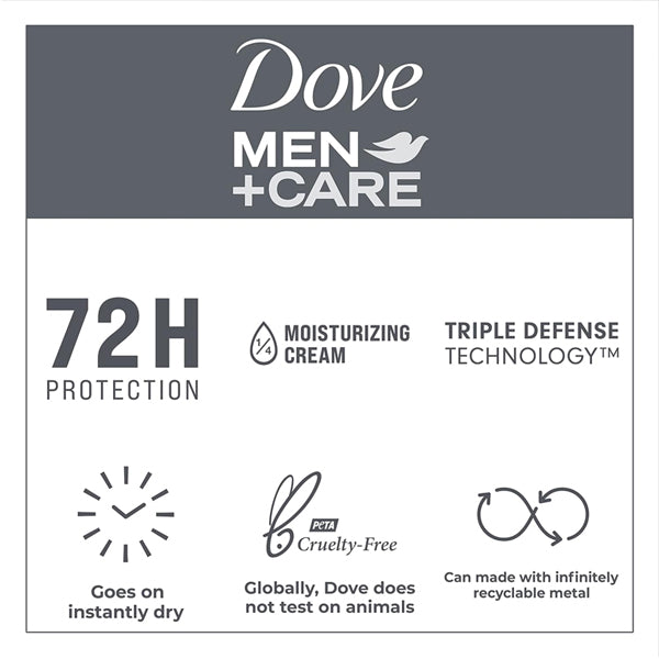 3 Pack - Dove Men+Care Antiperspirant Deodorant Clean Comfort Dry Spray 3.8oz