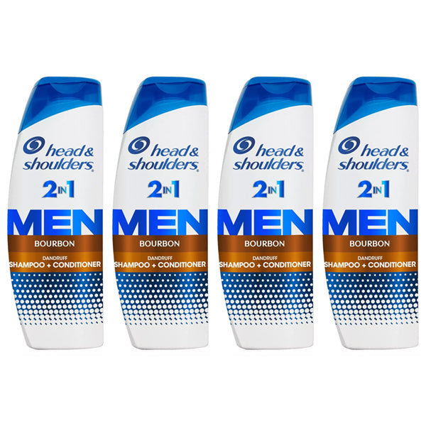 4 Pack - Head & Shoulders Advanced Series Bourbon Anti-Dandruff 2-in-1 12.5oz