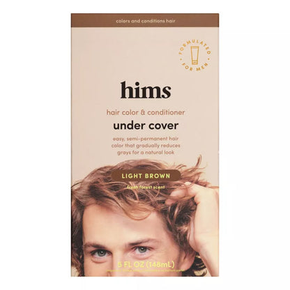 4 Pack - Hims Hair Color & Conditioner Under Cover Light Brown 5oz