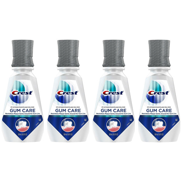 4 Pack - Crest Gum Care Mouthwash Cool Wintergreen with CPC 16.9oz