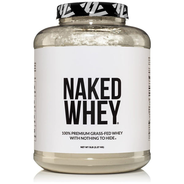 Naked WHEY 100% Grass Fed Non GMO Unflavored Whey Protein Powder 5lb