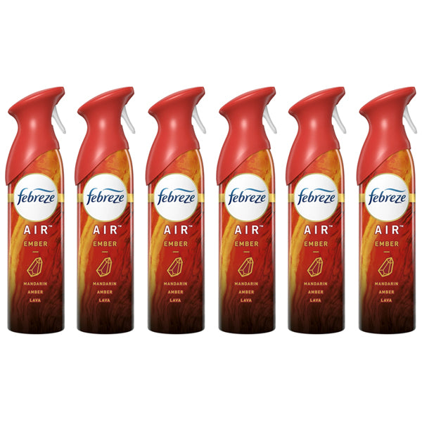 6 Pack - Febreze Air Effects Ember Scent Air Freshener 8.8oz