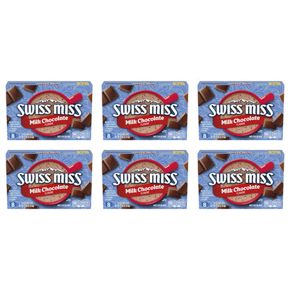 6 Pack - Swiss Miss Milk Chocolate Flavored Hot Cocoa Mix 8 Count Each