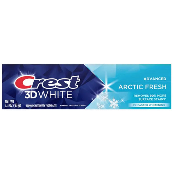 6 Pack - Crest 3D White Advanced Teeth Whitening Toothpaste Arctic Fresh 3.3oz