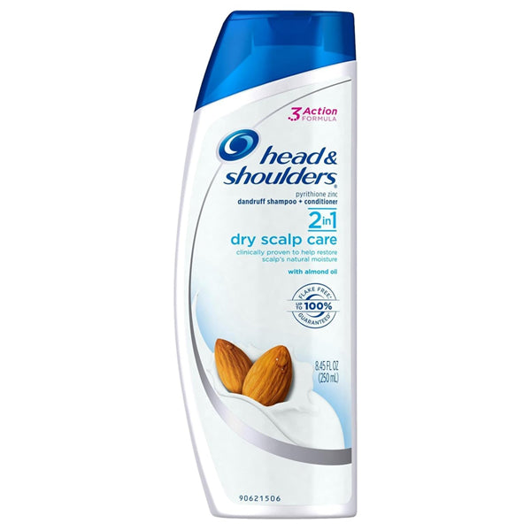 6 Pack - Head & Shoulders Dandruff Dry Scalp Care 2-in-1 with Almond Oil 8.45oz