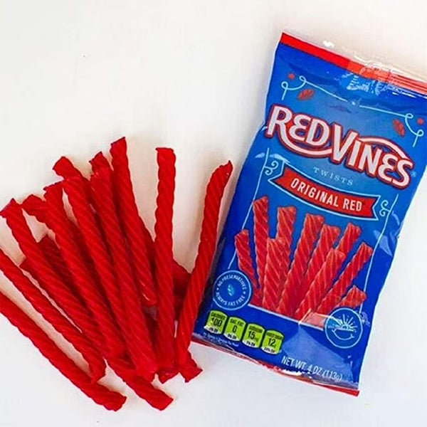 6 Pack - Red Vines Twists Original Red Licorice Candy 4.5oz Bags