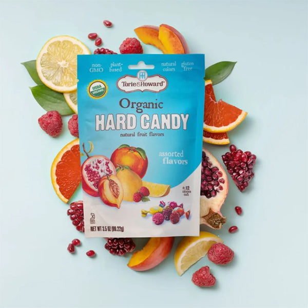 6 Pack - Torie & Howard Assorted Flavor Organic Hard Candy 3.5oz