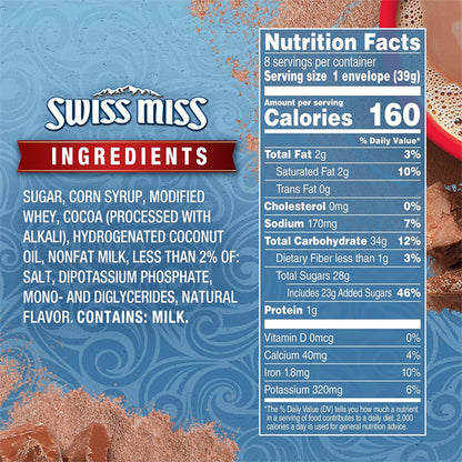 6 Pack - Swiss Miss Milk Chocolate Flavored Hot Cocoa Mix 8 Count Each