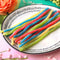 6 Pack - Sour Punch Straws Rainbow Assorted Sweet & Sour Chewy Candy 3.2oz Tray