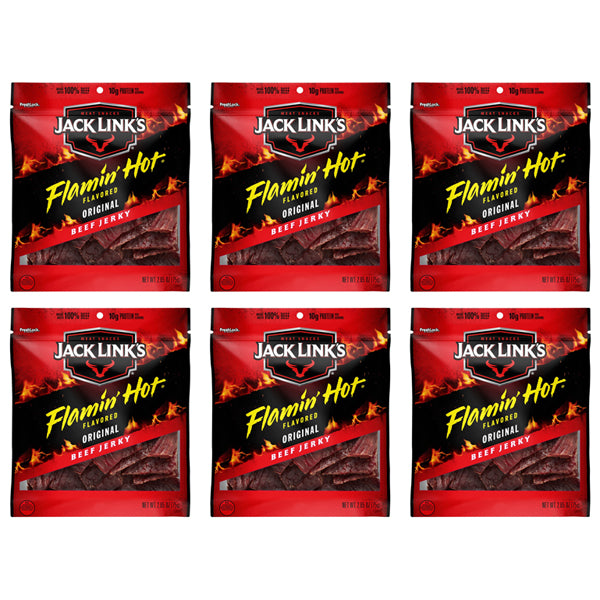 6 Pack - Jack Links Doritos Flamin' Hot Beef Jerky 2.65oz