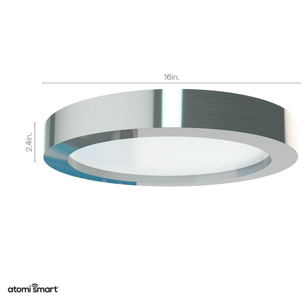 Atomi Smart WiFi LED Ceiling Light 2200 Lumens 24W Color Changing and Dimmable