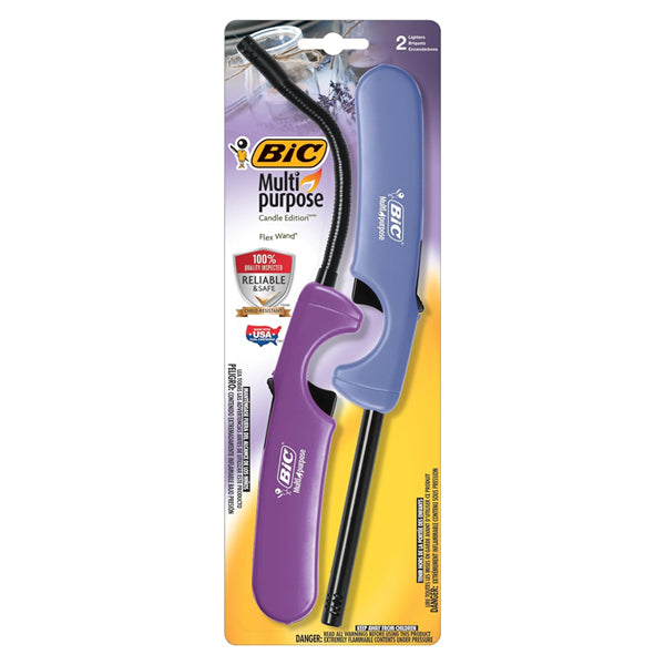 BIC Multi-Purpose Candle Edition Lighter & Flex Wand Lighter 2-Pack