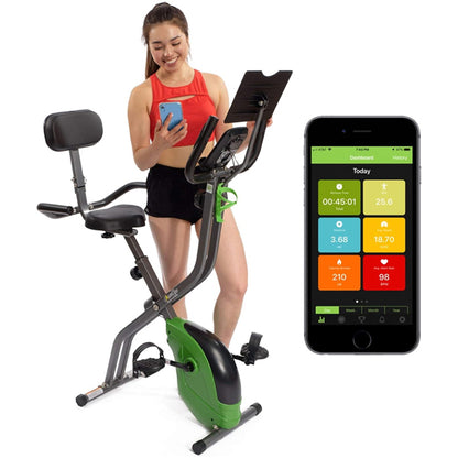 ShareVgo Smart Folding Semi Recumbent Magnetic Upright Exercise Bike SXB1000