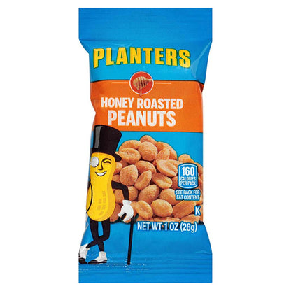 Case of 144 - Planters Honey Roasted Peanuts 1 oz Bags