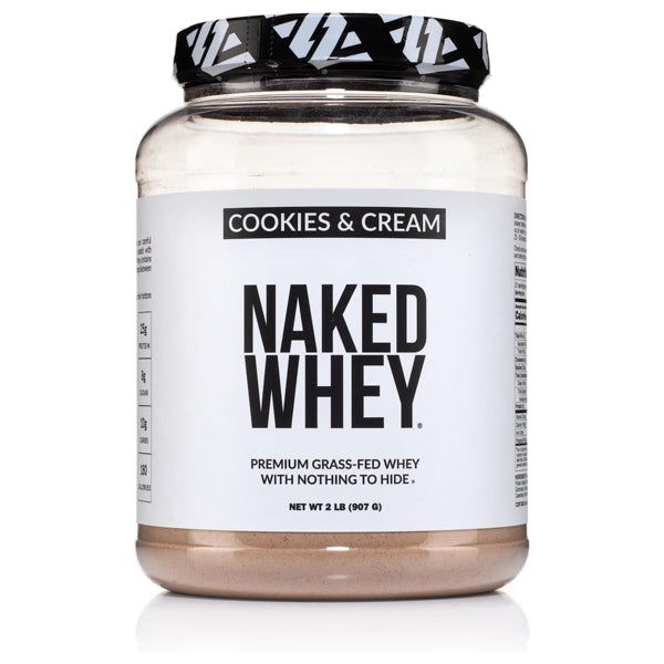 Naked Whey Cookies and Cream Grass Fed Whey Protein Powder 2lb