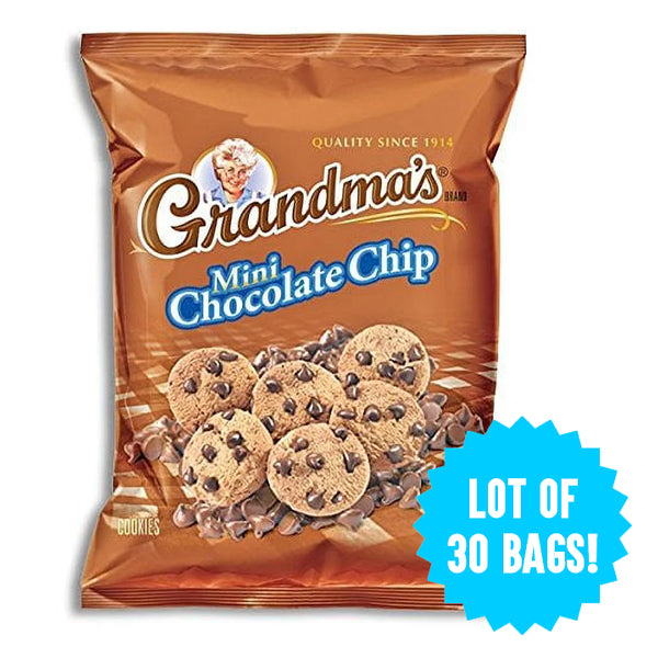 30 Pack - Grandma's Mini Chocolate Chip Cookies 1.55oz