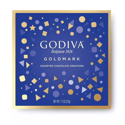 Godiva Goldmark Assorted Chocolate Candy Giftbox 7.7oz 18 Count