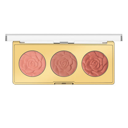 3 Pack - Milani Rose Powder Trio Blush Palette - Floral Fantasy