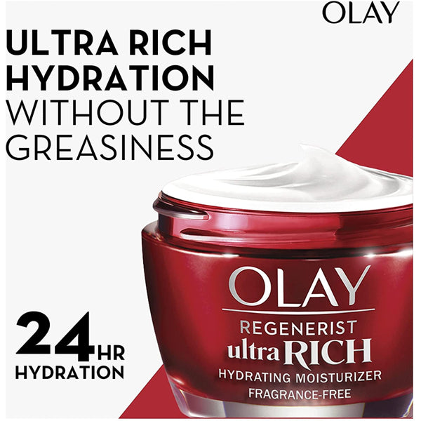 ΟΙay Ultra Rich Fragrance Free Hydrating Moisturizer Face Cream 1.7oz