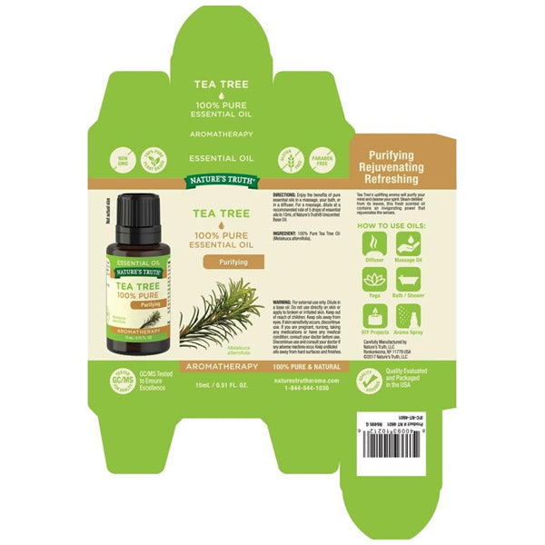 3 Pack - Nature's Truth Aromatherapy 100% Pure Essential Oil, Tea Tree, 0.5 Fl Oz