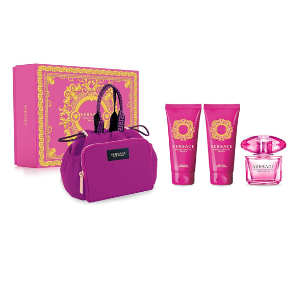 Versace Ladies Bright Crystal Absolu 4 Piece Gift Set 3.0 oz Eau De Parfum