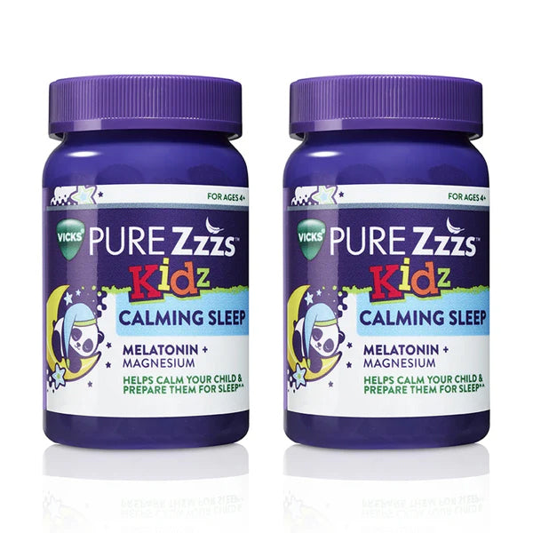 2 Pack - Vicks PURE Zzz’s Kidz Calming Sleep Gummies 42 Count Each