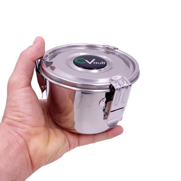 CVault Large Humidity Control Airtight Metal Smell Proof Container